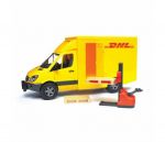 Игрушка фургон "Mercedes Benz Sprinter DHL" с погрузчиком, Bruder